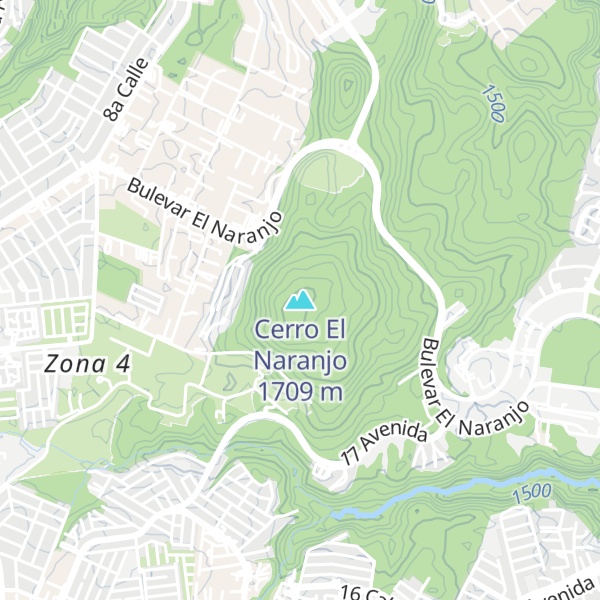 Map of Cerro El Naranjo