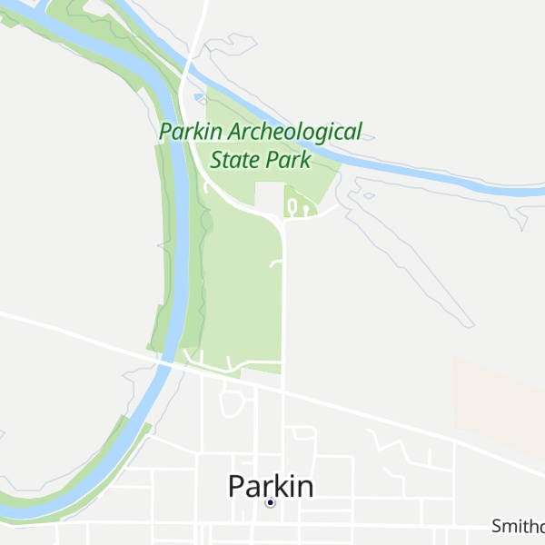 Map of Parkin Archeological State Park