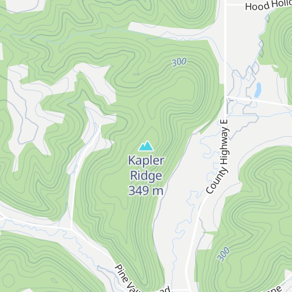 Map of Kapler Ridge