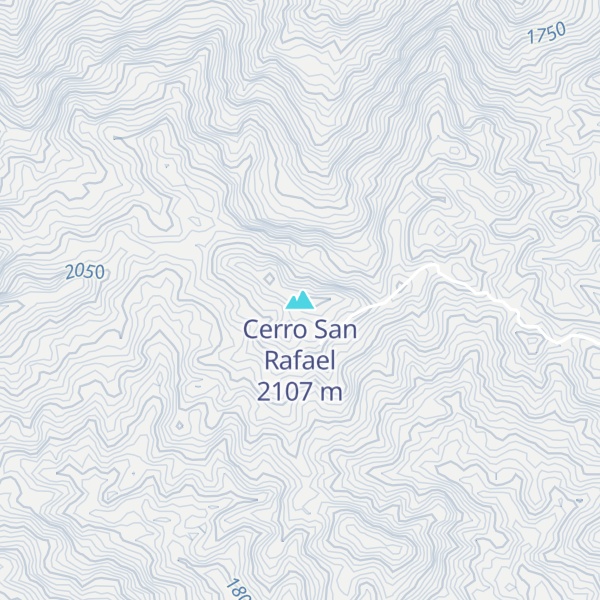 Map of Cerro San Rafael