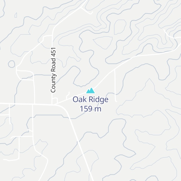 Map of Oak Ridge