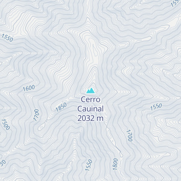 Map of Cerro Cauinal
