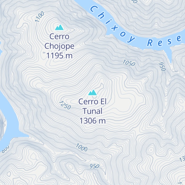 Map of Cerro El Tunal