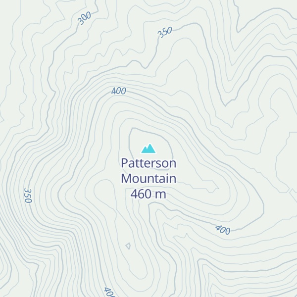 Map of Patterson Mountain