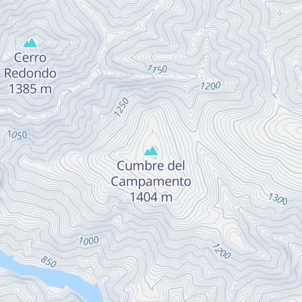 Map of Cumbre del Campamento