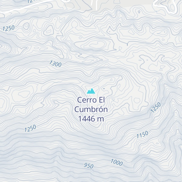 Map of Cerro El Cumbrón