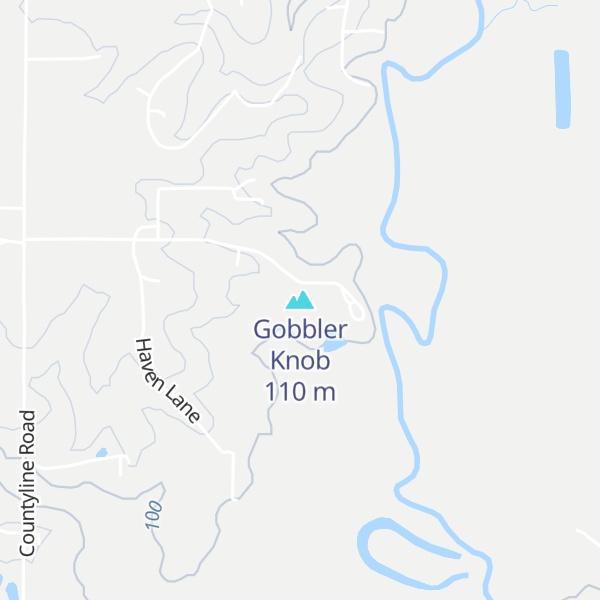Map of Gobbler Knob