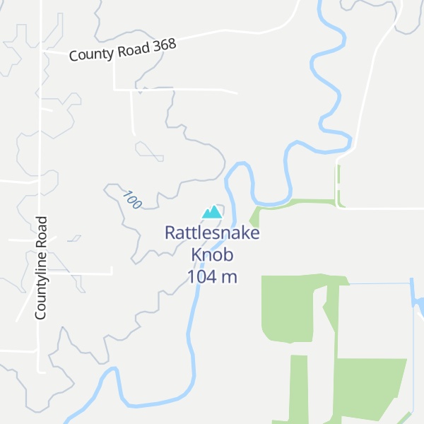 Map of Rattlesnake Knob