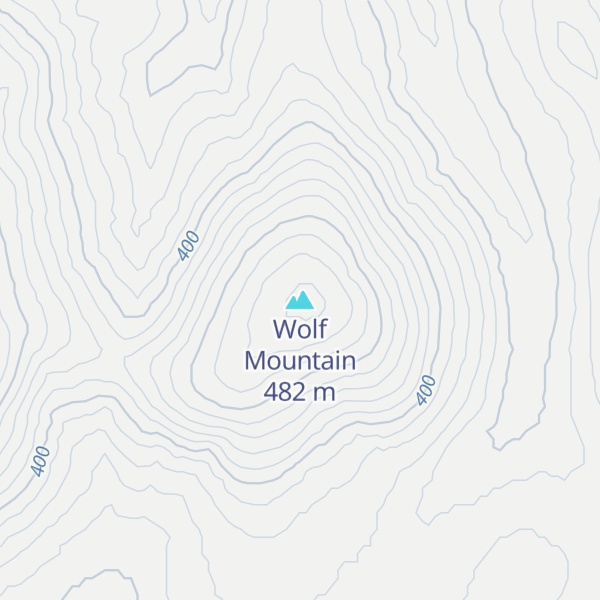 Map of Wolf Mountain