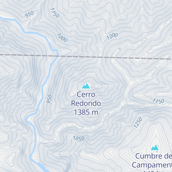 Map of Cerro Redondo