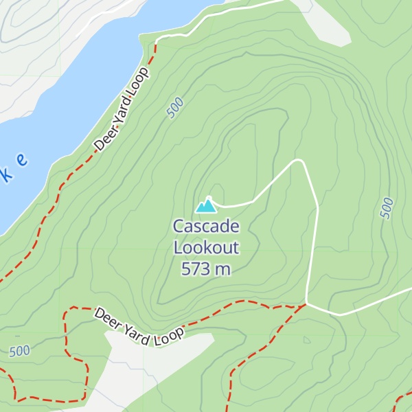 Map of Cascade Lookout