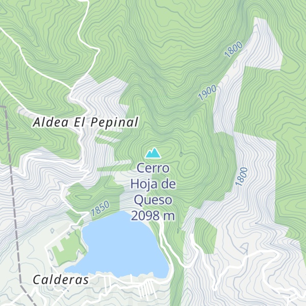 Map of Cerro Hoja de Queso