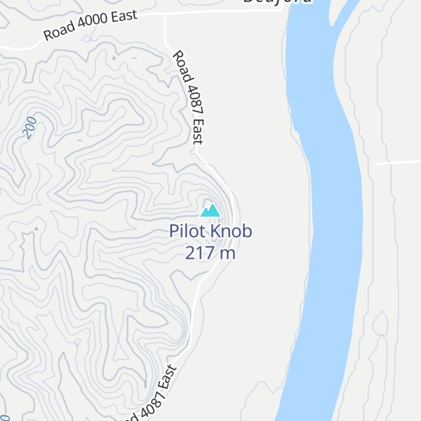Map of Pilot Knob