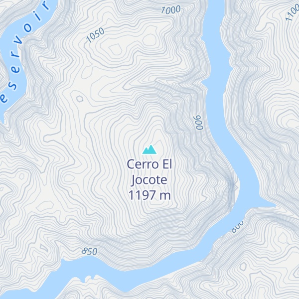 Map of Cerro El Jocote