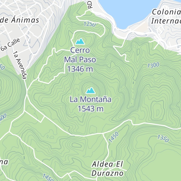 Map of La Montaña