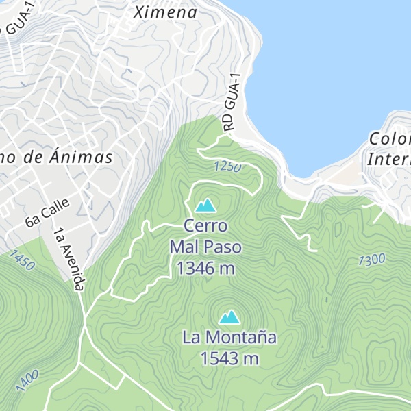 Map of Cerro Mal Paso