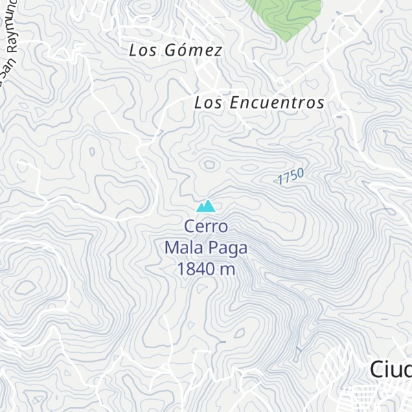 Map of Cerro Mala Paga