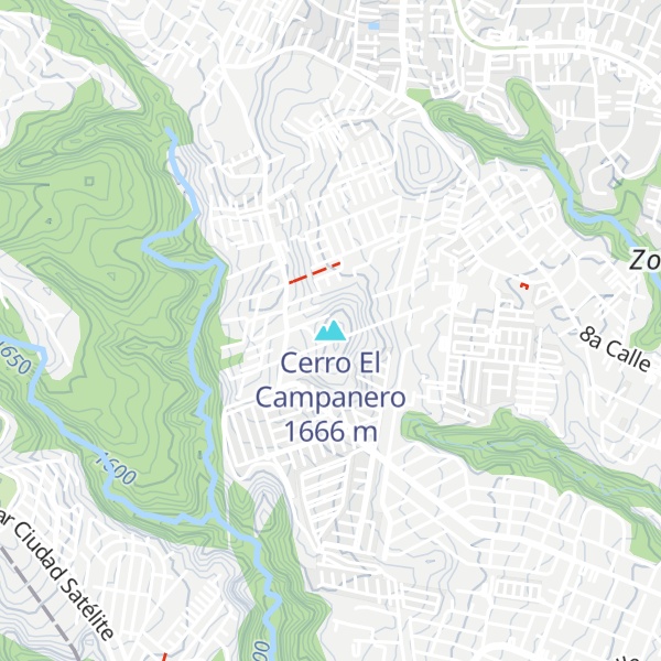 Map of Cerro El Campanero
