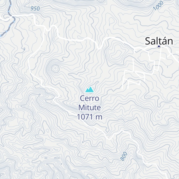 Map of Cerro Mitute