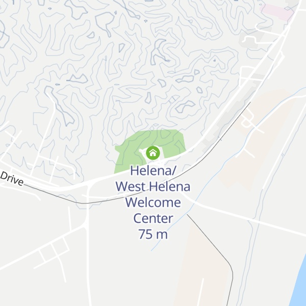 Map of Helena/West Helena Welcome Center