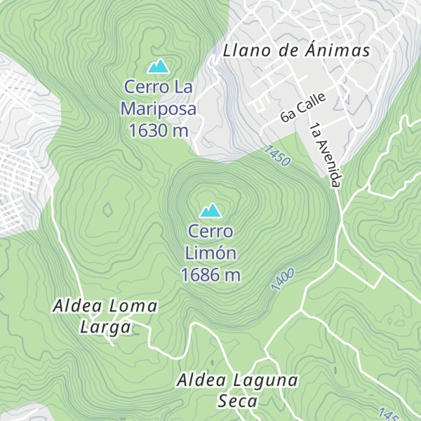 Map of Cerro Limón