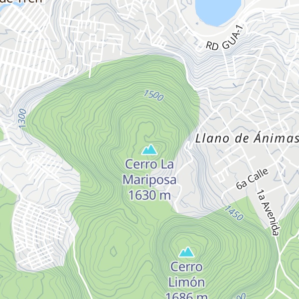 Map of Cerro La Mariposa