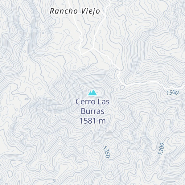 Map of Cerro Las Burras