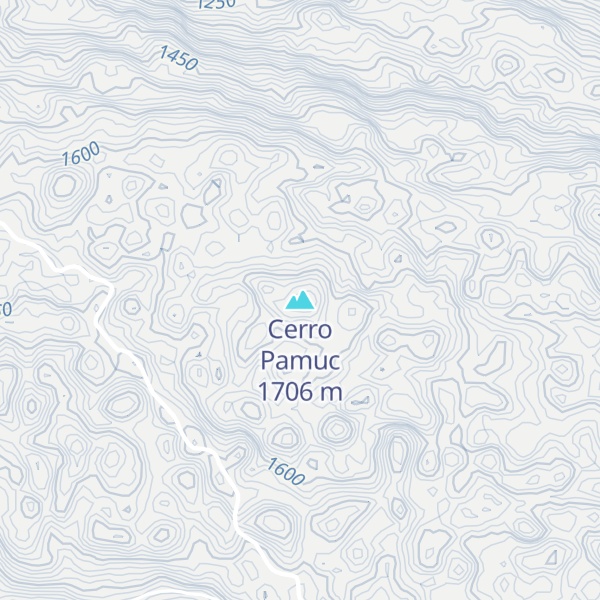 Map of Cerro Pamuc