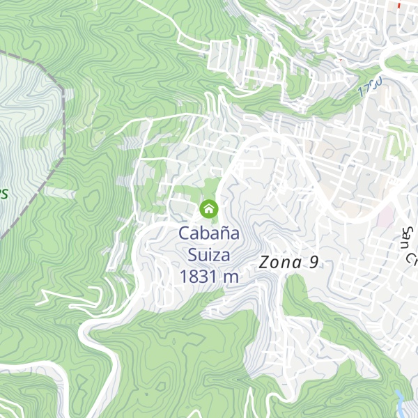 Map of Cabaña Suiza