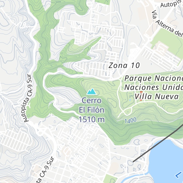 Map of Cerro El Filón
