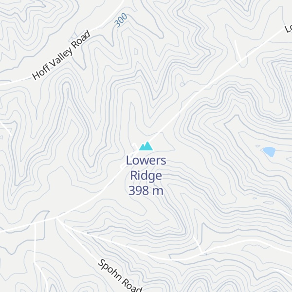 Map of Lowers Ridge