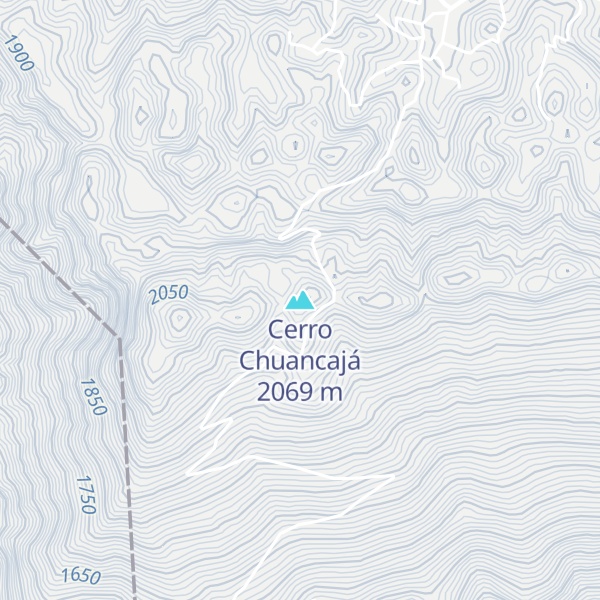 Map of Cerro Chuancajá