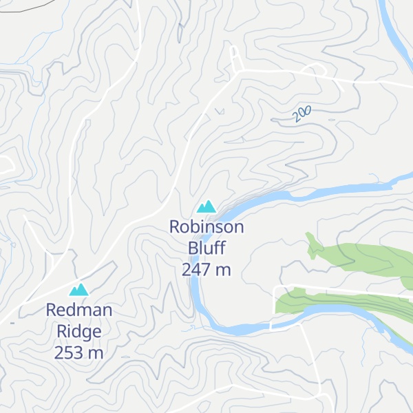 Map of Robinson Bluff