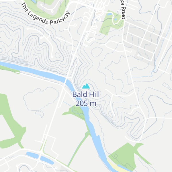 Map of Bald Hill
