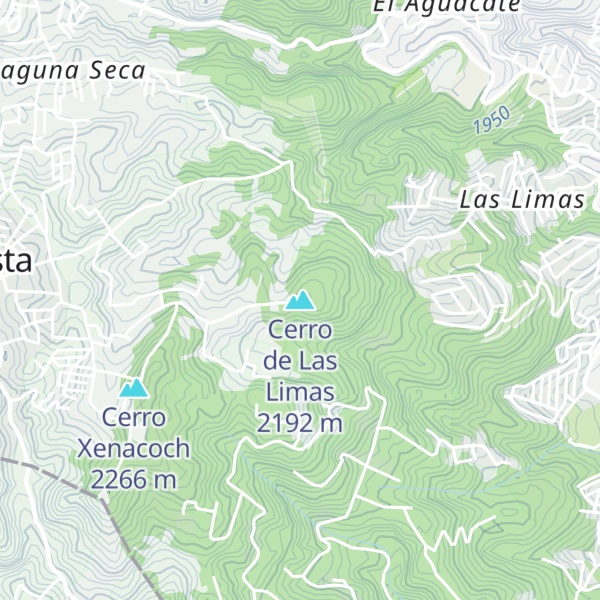 Map of Cerro de Las Limas