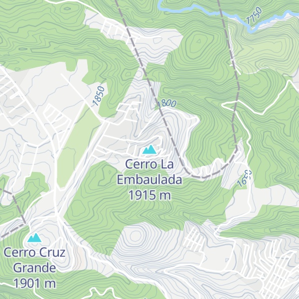 Map of Cerro La Embaulada