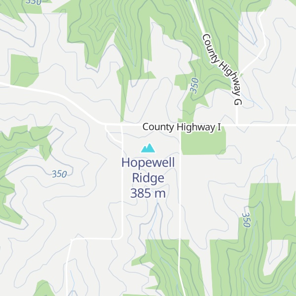 Map of Hopewell Ridge