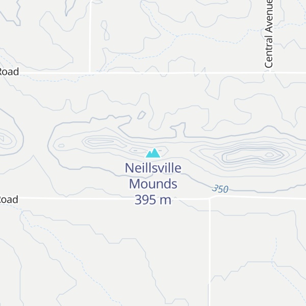 Map of Neillsville Mounds