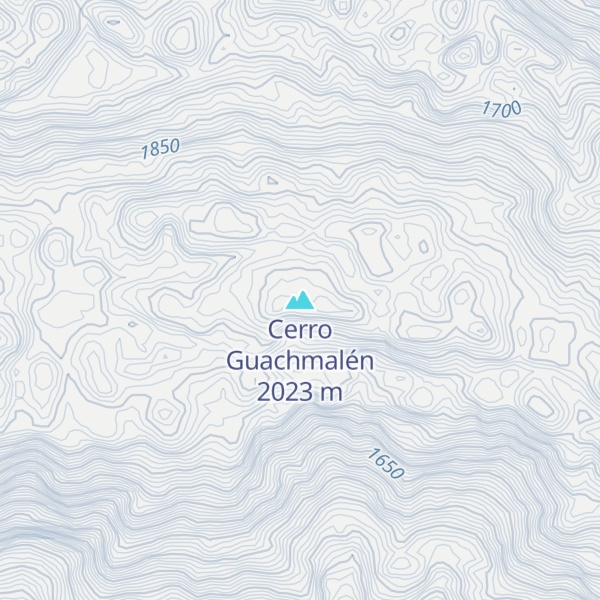 Map of Cerro Guachmalén