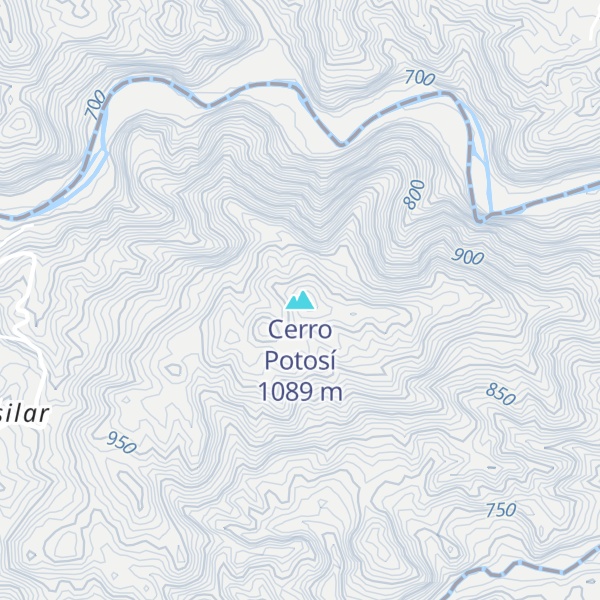 Map of Cerro Potosí