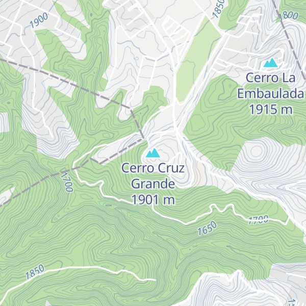Map of Cerro Cruz Grande