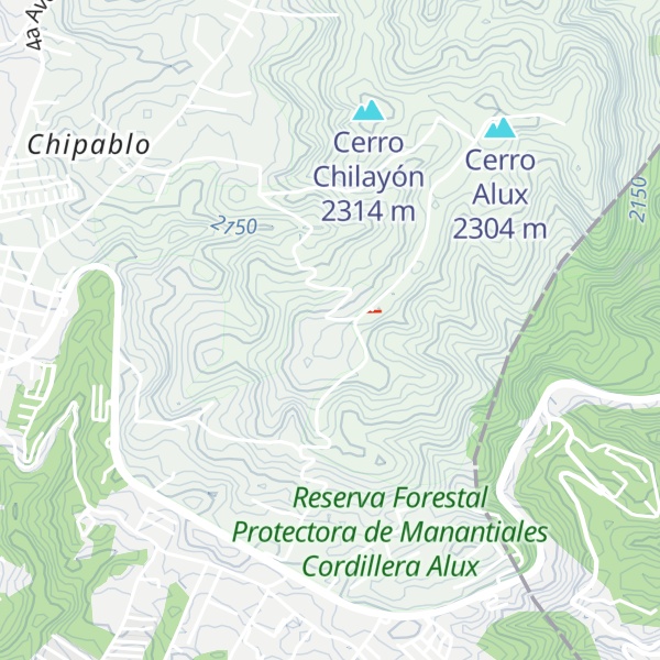 Map of Cerro Miramundo