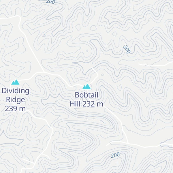 Map of Bobtail Hill