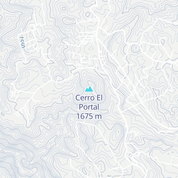 Map of Cerro El Portal