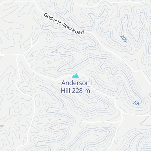 Map of Anderson Hill