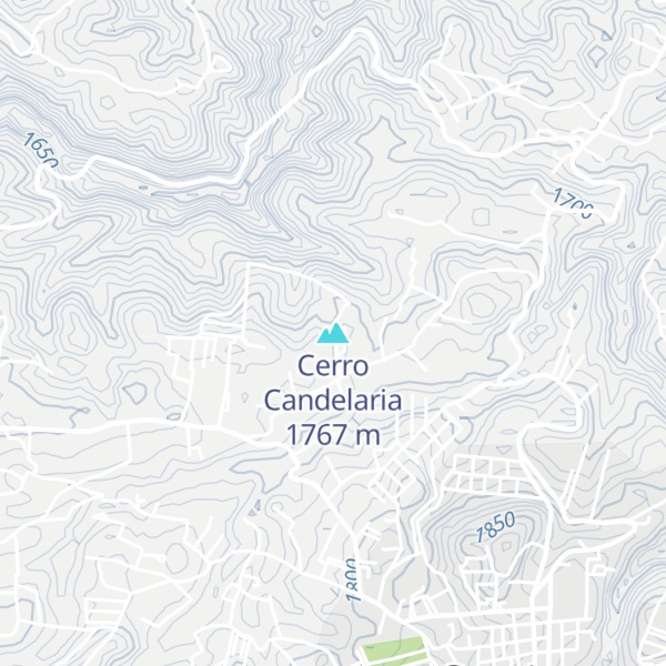 Map of Cerro Candelaria