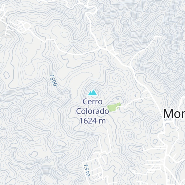 Map of Cerro Colorado