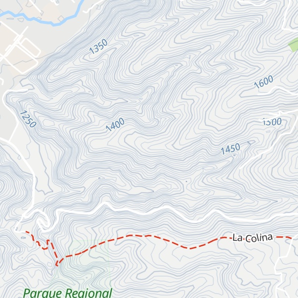 Map of Cerro La Gallina
