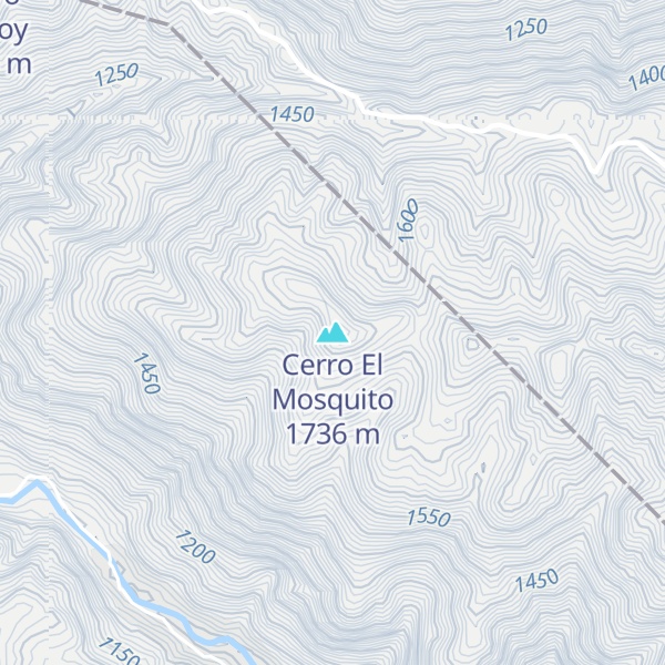 Map of Cerro El Mosquito