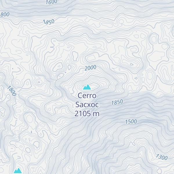 Map of Cerro Sacxoc